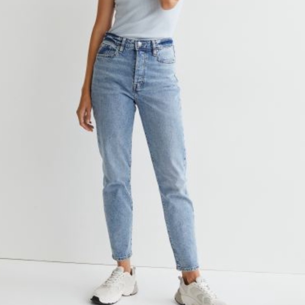H&M Mom Jeans, Ultra High Waist, US 0 Petite